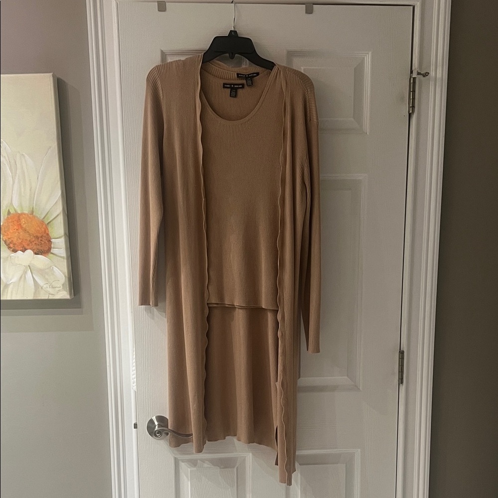 Cable & Gauge Beige Knit Set